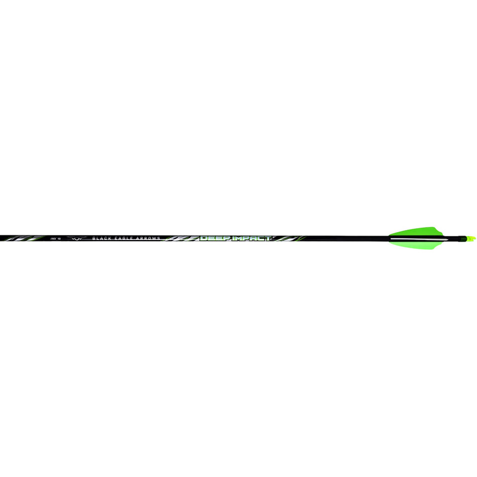 Black Eagle Deep Impact .001 300 Spine 4mm Carbon Hunting Arrows Shield Cut 6-Pack