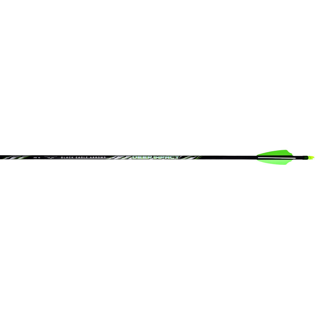 Black Eagle Deep Impact .001 400 Spine 4mm Carbon Hunting Arrows Shield Cut 6-Pack