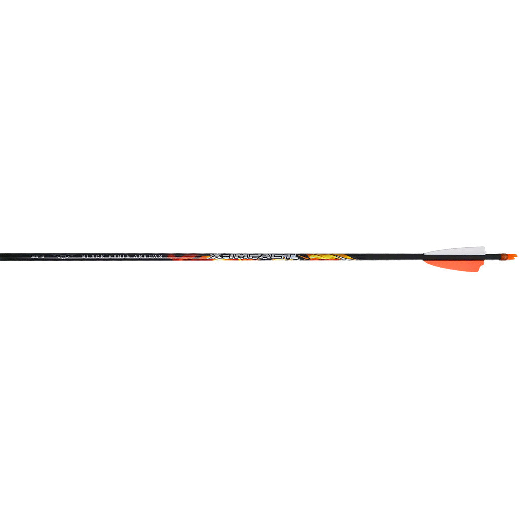 Black Eagle X Impact .001 400 Spine Carbon Arrows with Shield Cut Vanes 6 pk.
