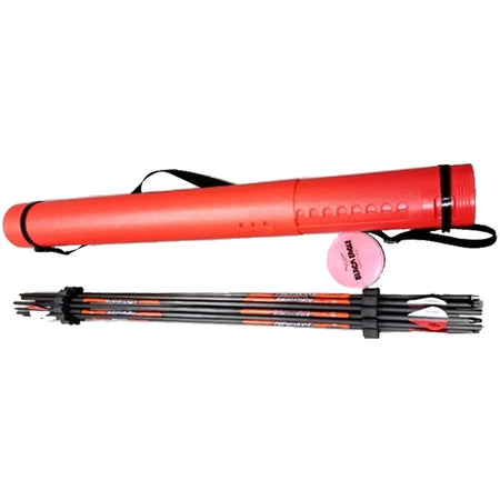 Black Eagle Arrow Transport Tube 24.5-38.5 in. Adjustable with Internal Divider