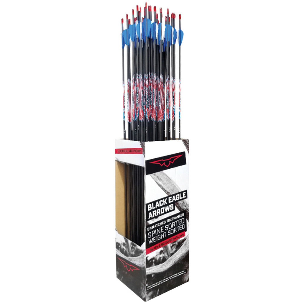 Black Eagle Intrepid 800 Spine Youth Recurve Arrows with Adjustable Target Points 36-Pack