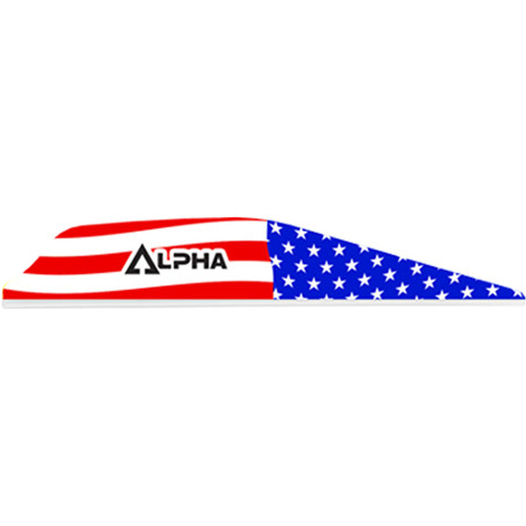 Bohning Alpha Vanes American Flag Fletching, 100 pk.