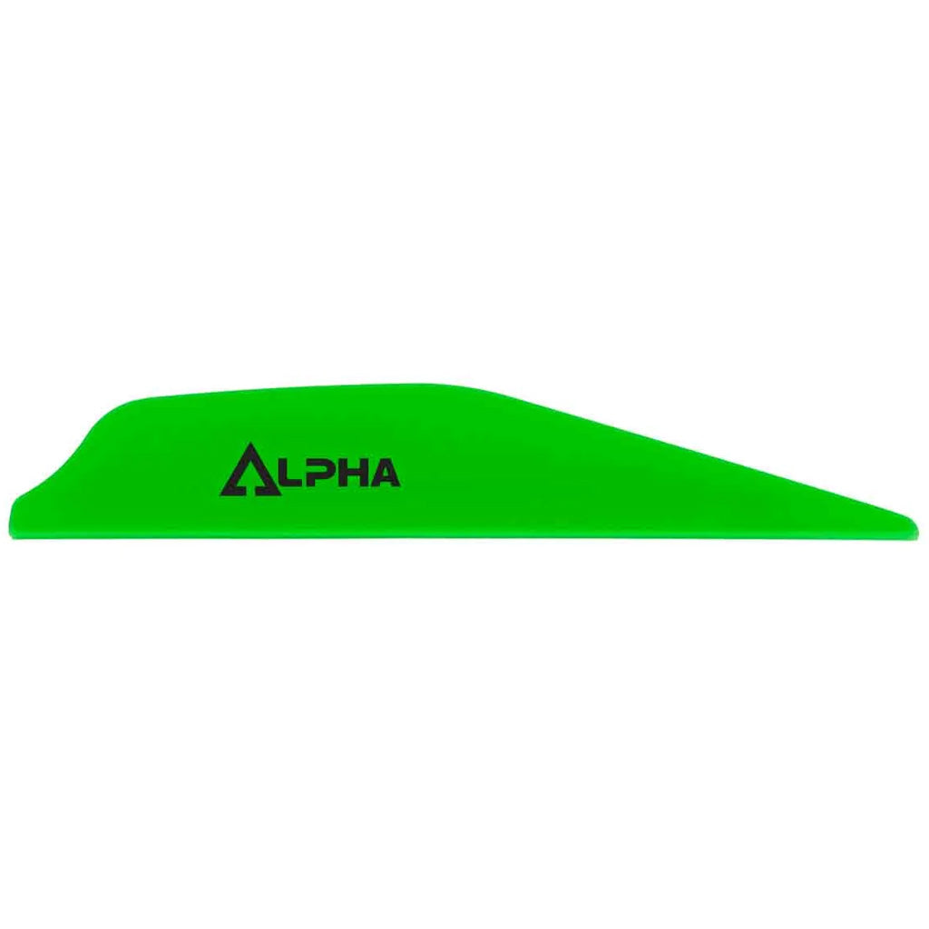 Bohning Alpha Vanes Neon Green Fletching, 100 pk.