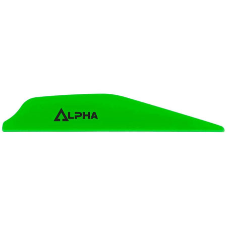 Bohning Alpha Vanes Neon Green Fletching, 100 pk.