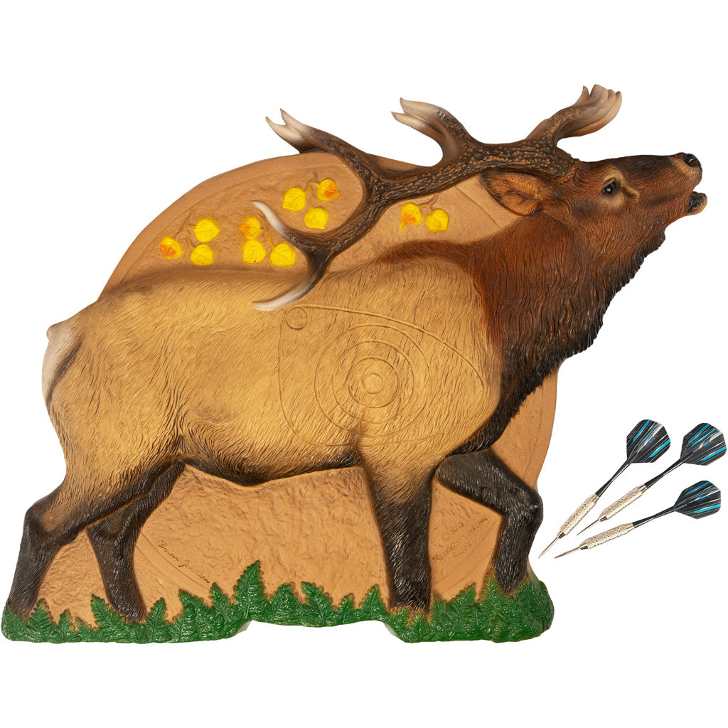 Rinehart Game Room Bull Elk Hunt Series Dartboard