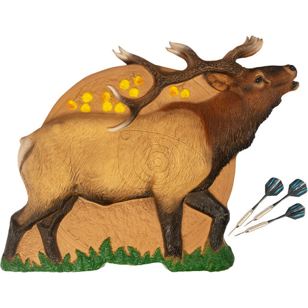 Rinehart Game Room Bull Elk Hunt Series Dartboard