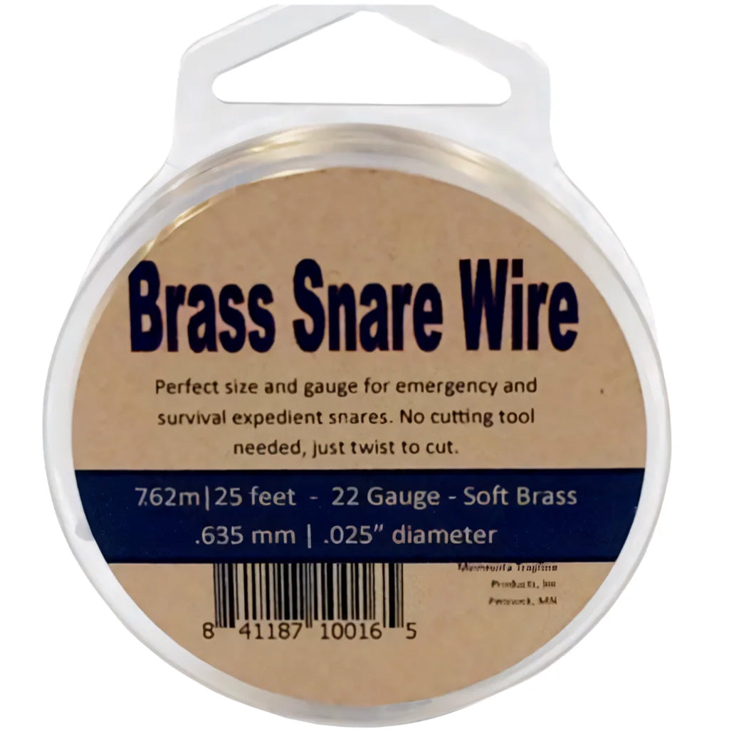 Brass Survival Snare Wire 22 Gauge 25-Foot Spool