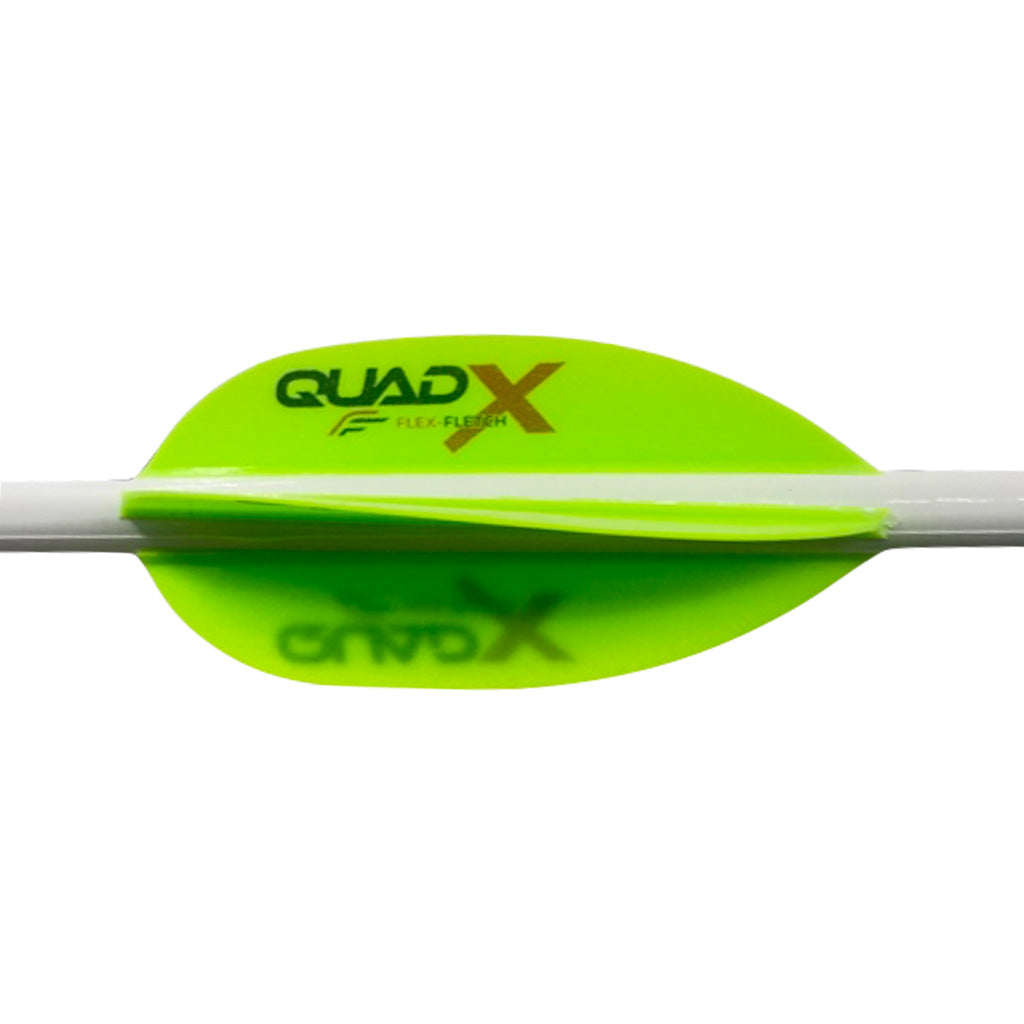 Flex Fletch Quad X Parabolic Arrow Vanes Cosmic Green 50 pk.