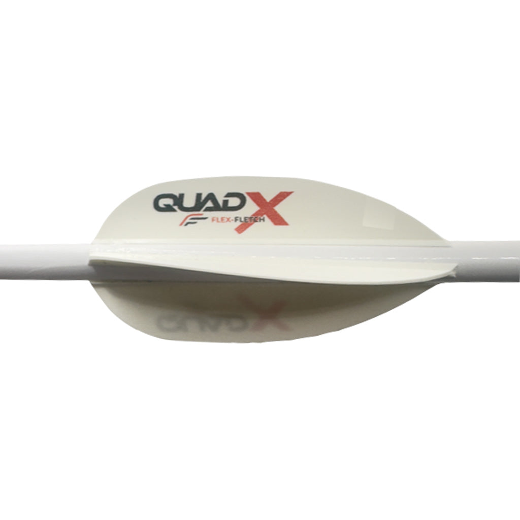 Flex Fletch Quad X Parabolic Arrow Vanes White 50 pk.