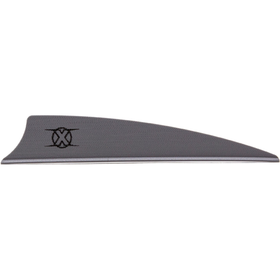 Bohning Shield Cut X Vane 3 inch Silver Pack of 36