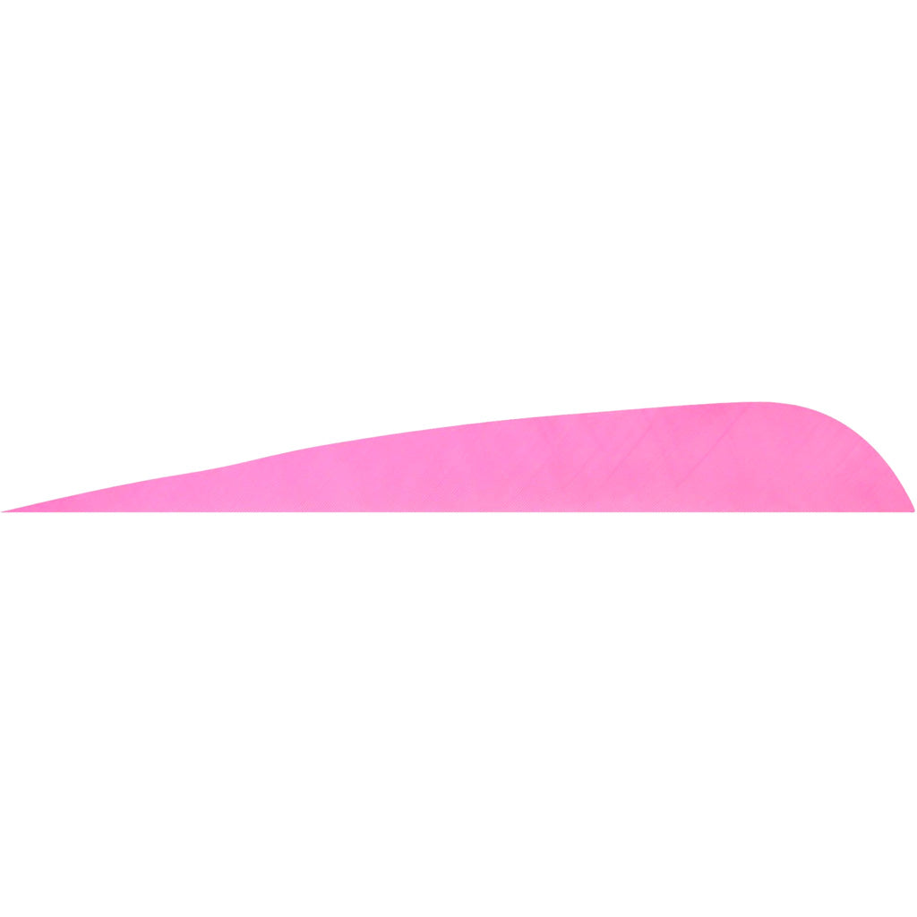 Gateway Pink Parabolic Fletching Feathers 4 in. Right Wing 12 pk.