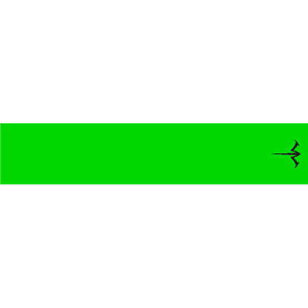 White Water Archery Flo Green Solid Vinyl Arrow Wraps 5 in. 15 pk.