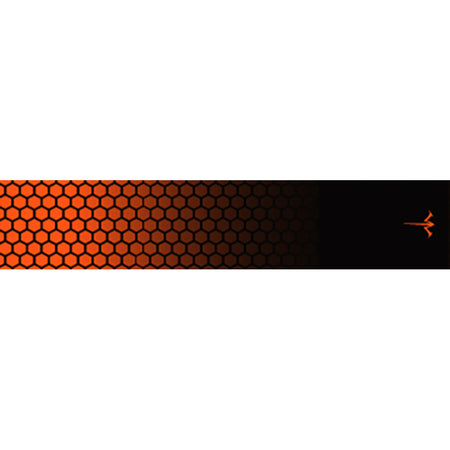 White Water Archery 5 in. x 1.125 in. Honeycomb Fade Orange Arrow Wraps 15 pk.