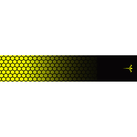 White Water Archery 5 in. x 1.125 in. Honeycomb Flo Yellow Arrow Wraps 15 pk.