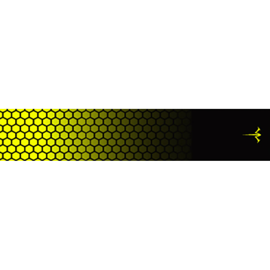 White Water Archery 5 in. x 1.125 in. Honeycomb Flo Yellow Arrow Wraps 15 pk.