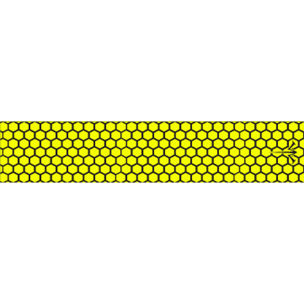 White Water Archery 5 in. x 1.125 in. Open Honeycomb Flo Yellow Arrow Wraps 15 pk.