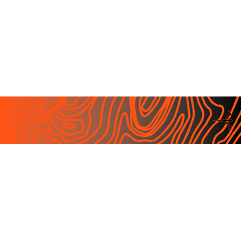 White Water Archery 15-Pack Topo Fade Arrow Wraps Orange 5 x 1.125 in.