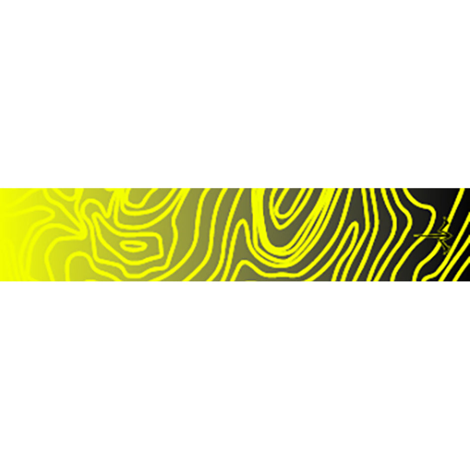 White Water Archery 15-Pack Topo Fade Arrow Wraps Yellow 5 x 1.125 in.