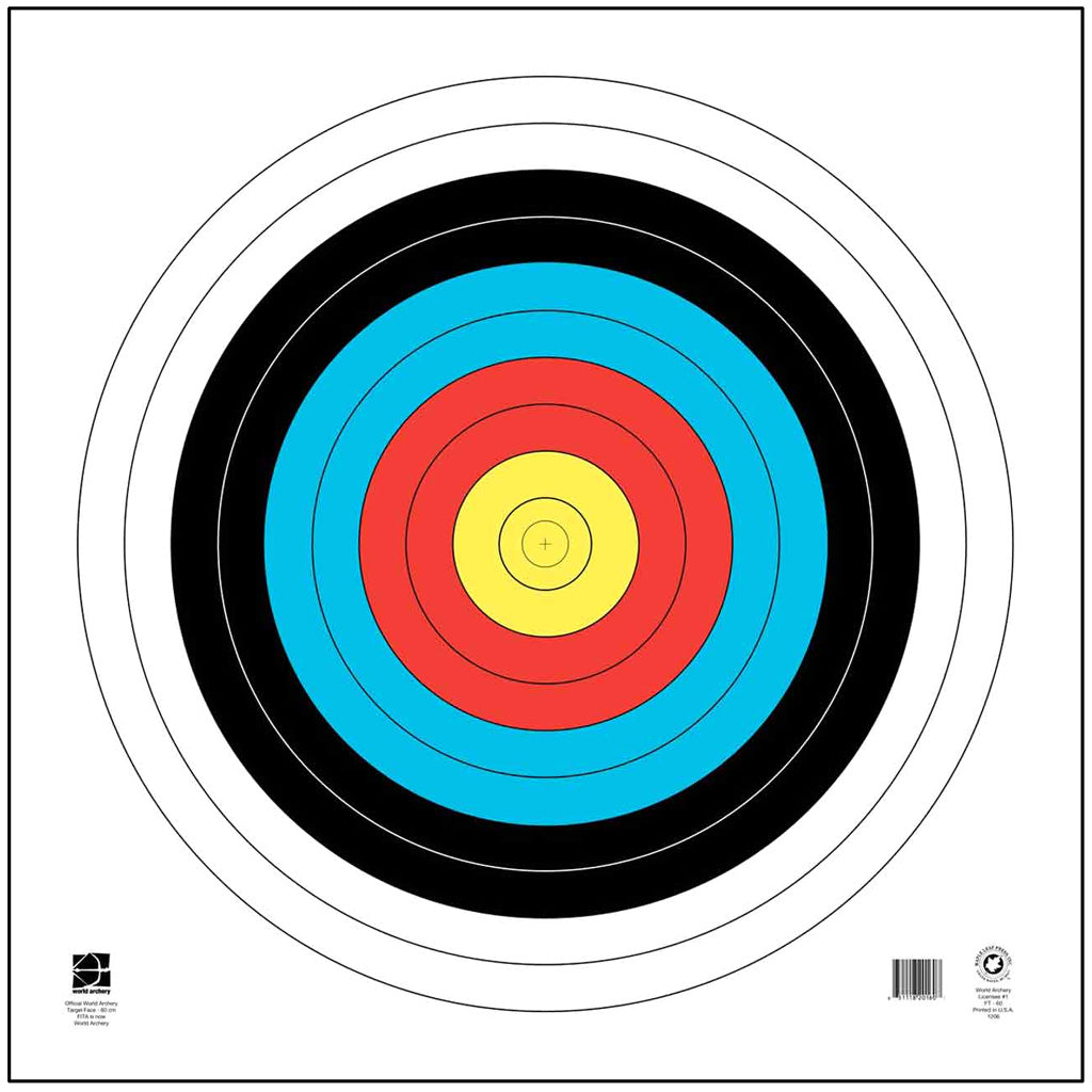 Maple Leaf Official WA 10-Ring 40cm Competition Archery Targets 25 pk.