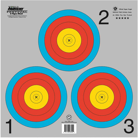Maple Leaf Official WA Vegas 3-Spot Target Pack of 25