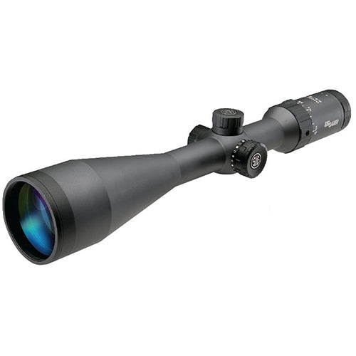 WHISKEY5 2.4-12x56mm SFP Illuminated Hellfire Triplex Reticle 30mm Tube Matte Black Rifle Scope