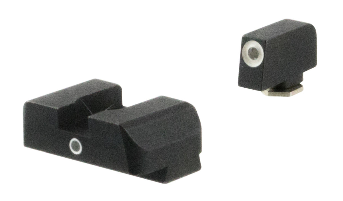 AmeriGlo GL5101 Glock Gen 5 i-Dot Night Sight Set Green Tritium White Outline Front Dot-Over-Dot