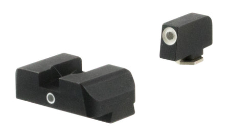 AmeriGlo GL5101 Glock Gen 5 i-Dot Night Sight Set Green Tritium White Outline Front Dot-Over-Dot