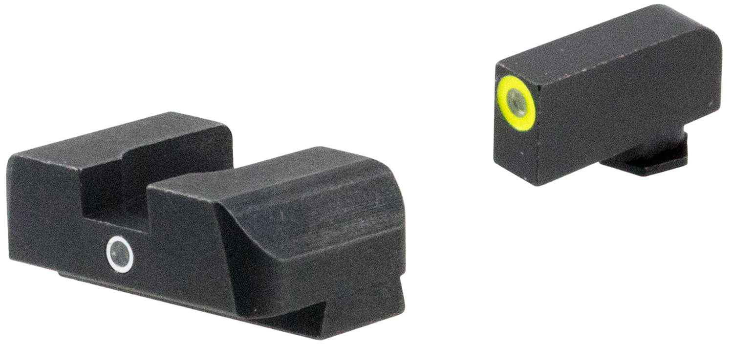 AmeriGlo GL5301 Glock Gen 5 i-Dot Night Sight Set Green Tritium LumiGreen Outline Front Dot-Over-Dot