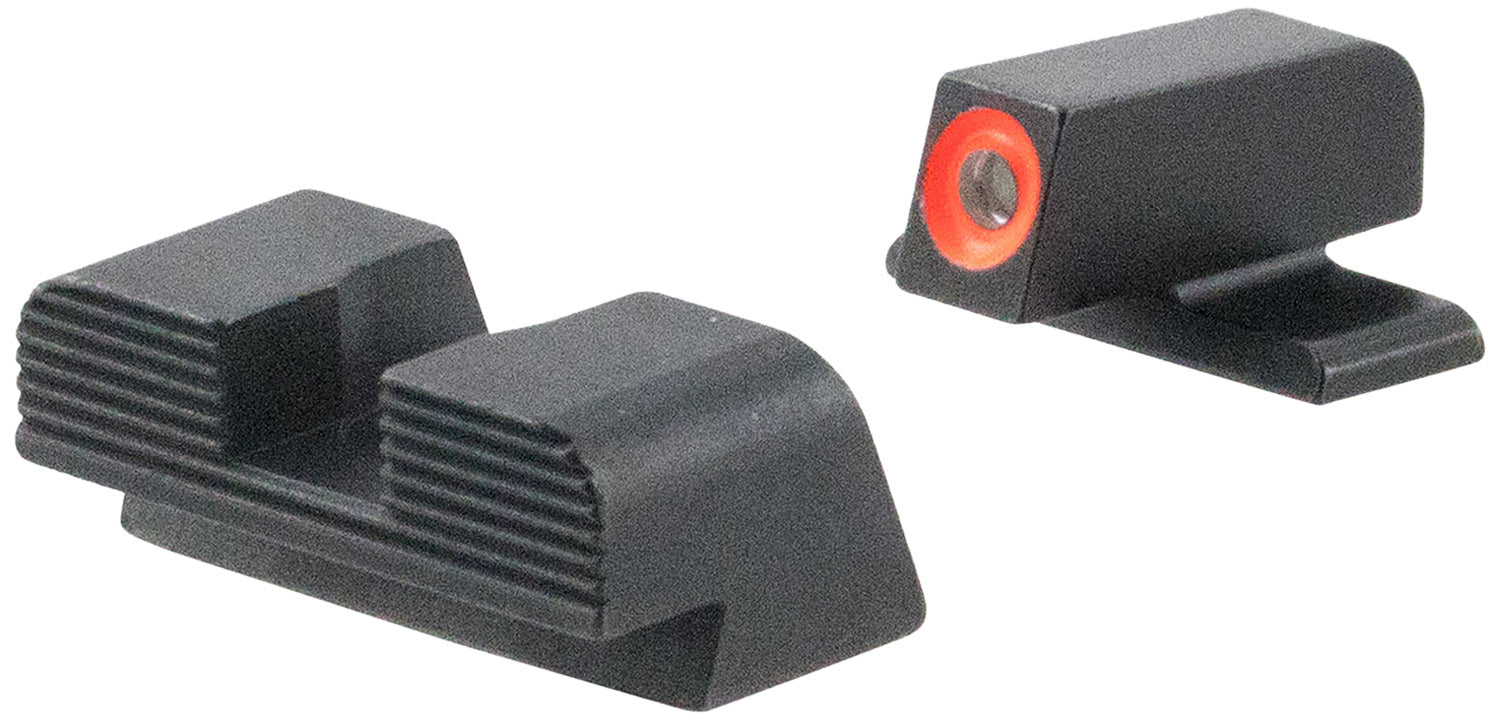 AmeriGlo SG434 Sig Sauer Protector Night Sight Set Green Tritium Orange Front Black Serrated Rear