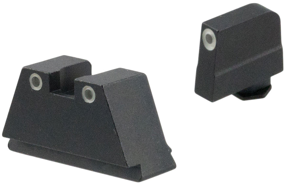 AmeriGlo GL349 Glock Optic Compatible 3XL Tall Tritium Co-Witness Sight Set Green White Outline