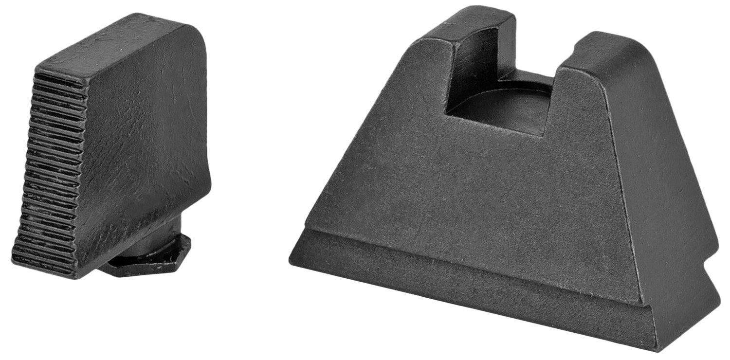 AmeriGlo GL506 Glock Optic Compatible 3XL Tall Co-Witness Sight Set Black Serrated Front Black Rear