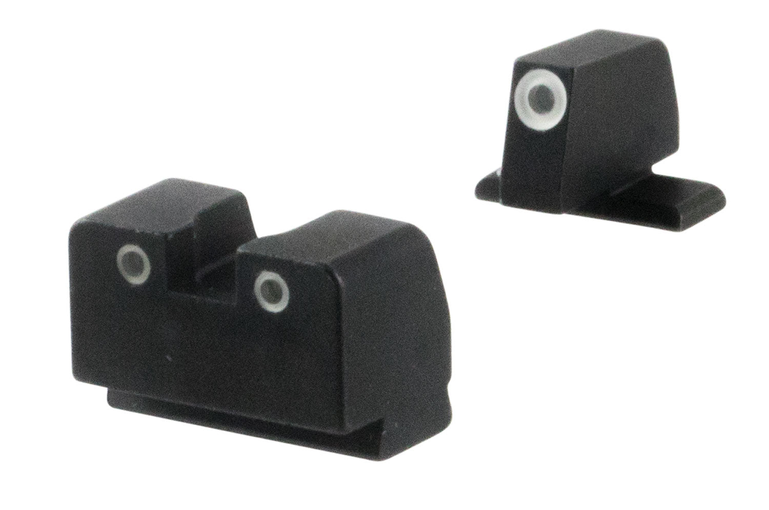 AmeriGlo SG181 Sig Sauer Tall Suppressor Optic Compatible Tritium Co-Witness Sight Set Green White Outline