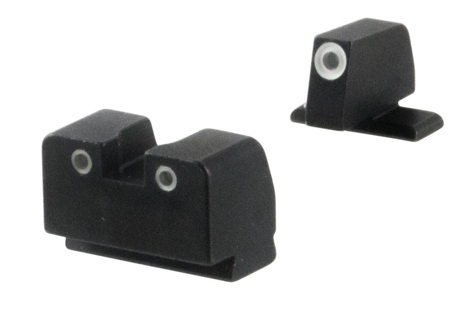AmeriGlo SG181 Sig Sauer Tall Suppressor Optic Compatible Tritium Co-Witness Sight Set Green White Outline