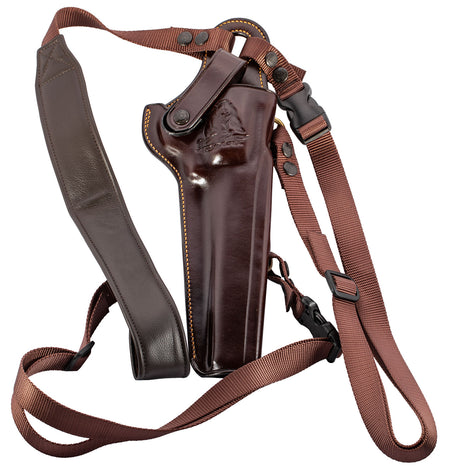 Galco KK130H Kodiak Shoulder/Torso Strap Chest Holster Havana Brown Leather Ruger Super Redhawk 7.5" Right Hand