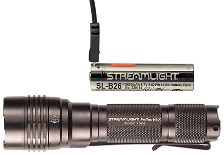 Streamlight ProTac HL-X USB Black Anodized 1000 Lumen Flashlight with Ten-Tap Programming