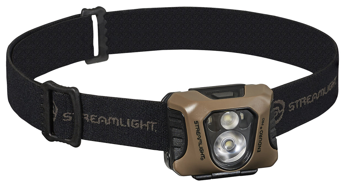 Streamlight 61425 Enduro Pro Coyote Headlamp 200 Lumens White/Green LED Spot and Flood Modes