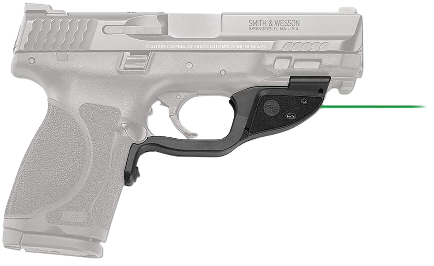 Crimson Trace Laserguard Green Laser Sight S&W M&P M2.0 Black Polymer