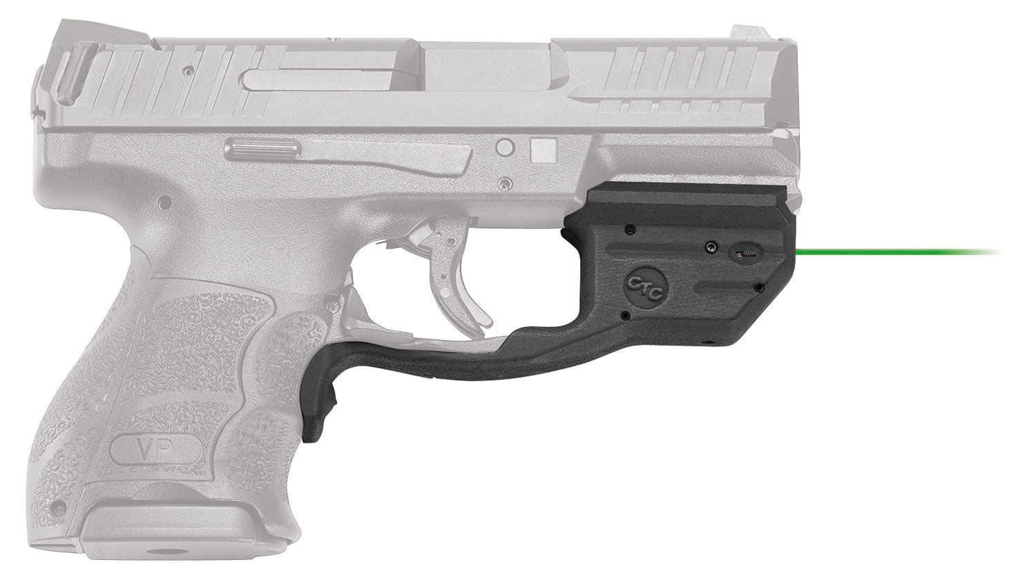 Crimson Trace 0165901 Green Laser Laserguard HK VP9 VP9SK VP40 Black