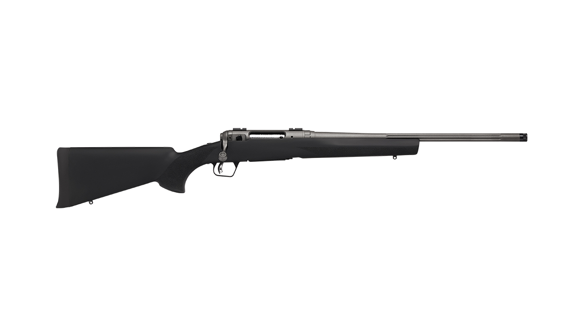 Savage Arms 33018 110 Trail Hunter Lite V2 7mm PRC 2+1 20" Black Fluted Barrel, Black Carbon Steel Drilled & Tapped Receiver, Black Hogue OverMolded Synthetic Stock, Right Hand