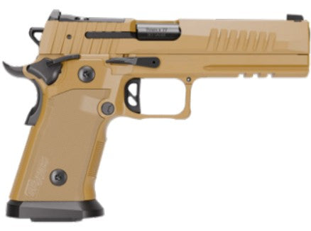 Sig Sauer 211F9GT5COY P211 GT5 Full Size 9mm Luger 21+1 5" Black Barrel, Coyote Cerakote Stainless Steel Optic Ready/Serrated Slide & Frame w/Beavertail & Picatinny Rail, G10 Grip Panels, SIGLOC-PRO