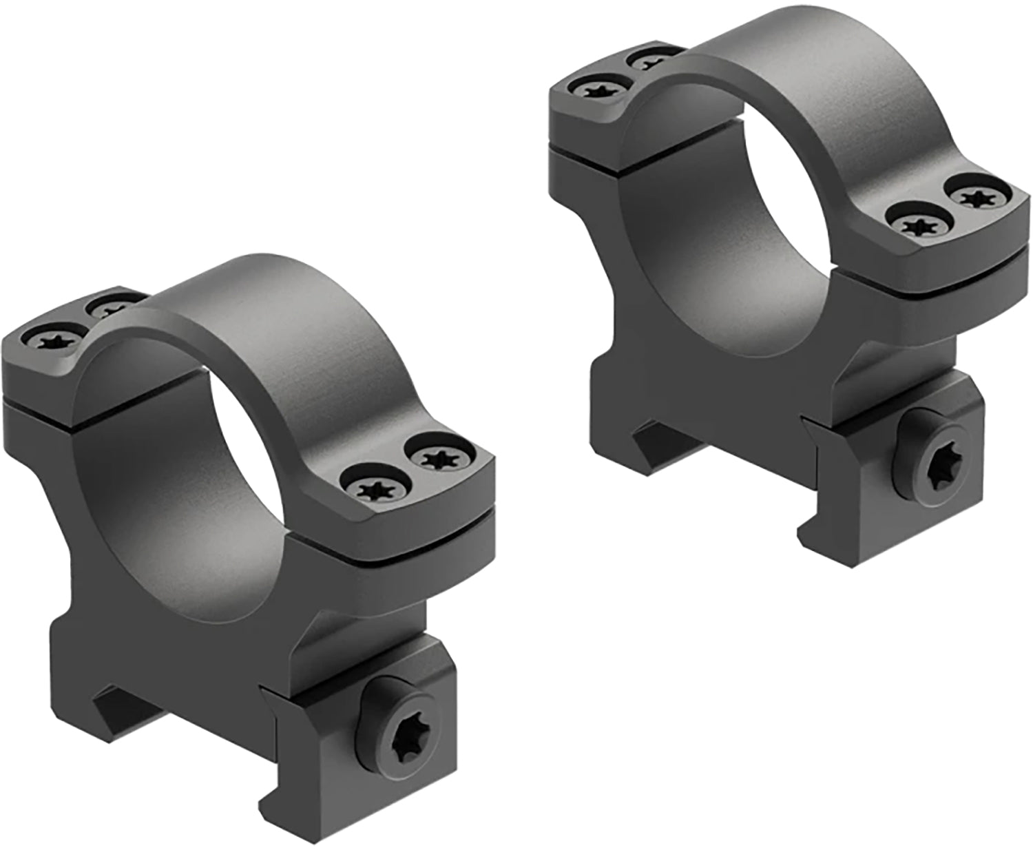 Leupold 175117 BackCountry 1-Inch Medium Cross-Slot Scope Ring Set Matte Black