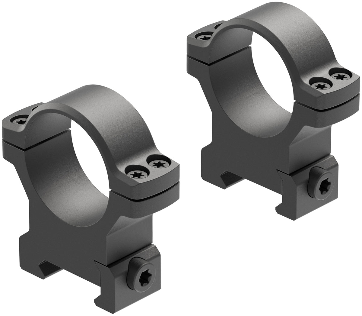 Leupold 175121 BackCountry 30mm High Cross-Slot Riflescope Ring Set Matte Black