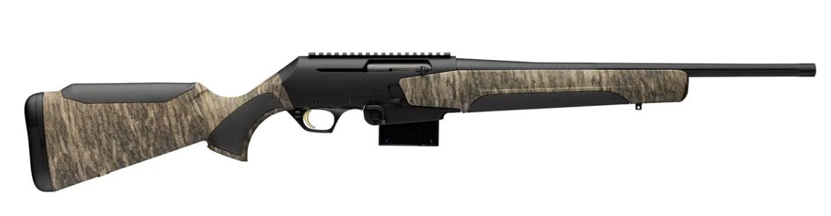 Browning 039034218 BAR Mk4 Full Size 308 Win 10+1 18.50" Matte Blued Fluted Barrel & Aluminum Alloy Receiver w/ Picatinny Rail, Mossy Oak Bottomland Adj Shim Synthetic Stock