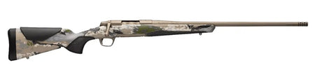 Browning 0360062005 X-Bolt 2 Speed 25 Creedmoor 4+1 22" Smoked Bronze Cerakote Fluted Threaded Barrel & Steel Drilled & Tapped Receiver, Ovix Camo w/Black Overmold Adj Vari-Tech Synthetic Stock, Right