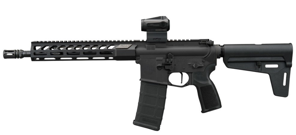 Sig Sauer RM400556N11BFORGE M400 Forge 5.56 NATO 30+1 11.50" Black Anodized Alloy Receiver w/Picatinny Rail, Black Polymer Magpul BSL Arm Brace, Black Polymer Grip, Sig ROMEO MSR Gen II Red Dot