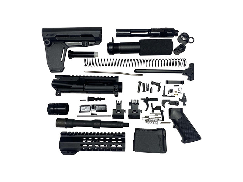 Bowden Tactical AR Pistol Build Kit with 7" Hand Guard Black
