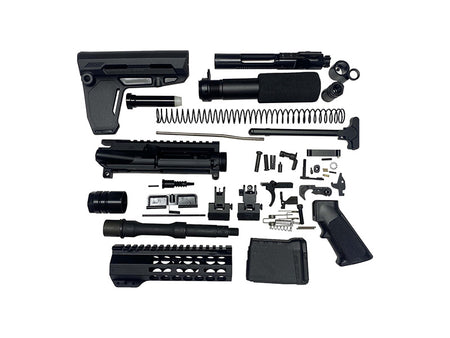 Bowden Tactical AR Pistol Build Kit with 7" Hand Guard Black