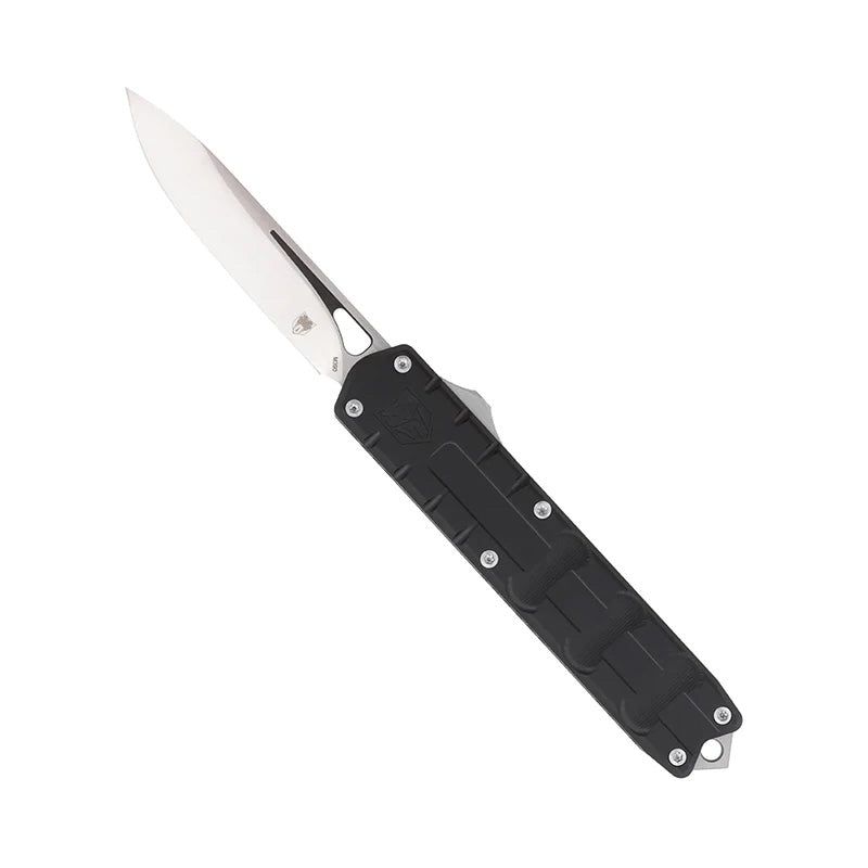 CobraTec Large Enforcer Black M390 Drop Point OTF Knife