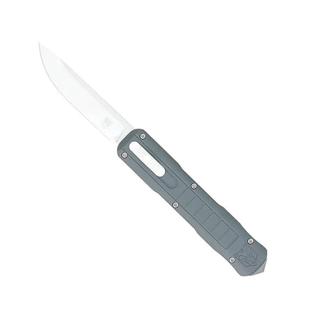 CobraTec Special Edition Raptor Grey Drop Point OTF Knife