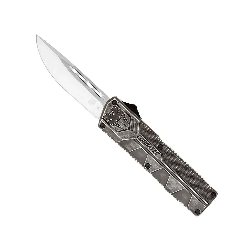CobraTec Lightweight Stonewash D2 Steel OTF Auto Knife